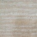 Powerplay NEXUS Travatine Marble 12 in. x 12 in. Self Adhesive Vinyl Floor Tile #425 PO3186